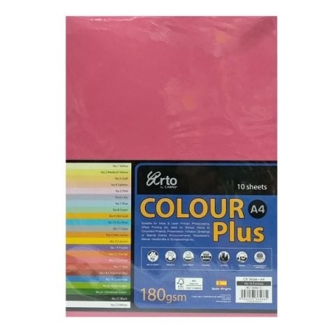 TẬP GIẤY MÀU CR 36566 HỒNG ĐẬM(10TỜ/XẤP)(4816-VT)