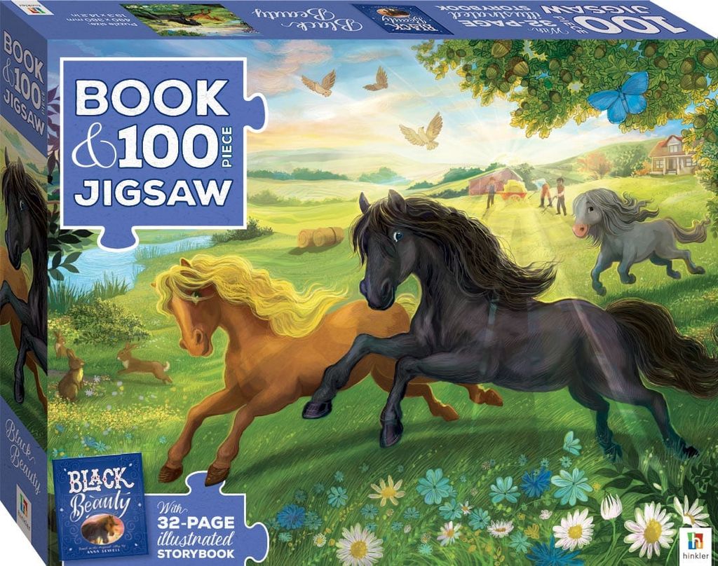 Book With 100-piece Jigsaw: Black Beauty