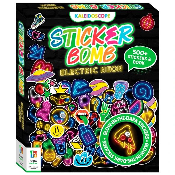 KALEIDOSCOPE STICKER BOMB ELECTRIC NEON_HINKLER 0724