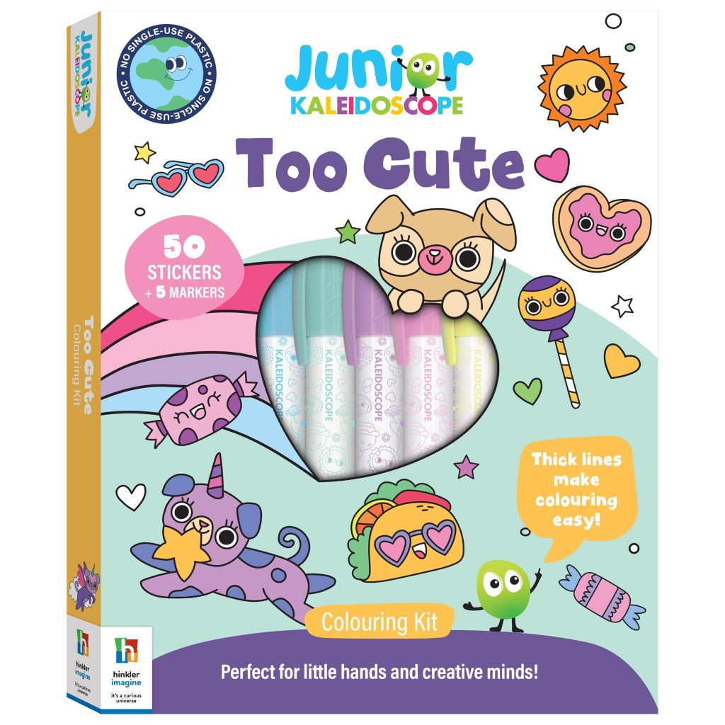 Jr Kaleidoscope Colouring Kit Too Cute