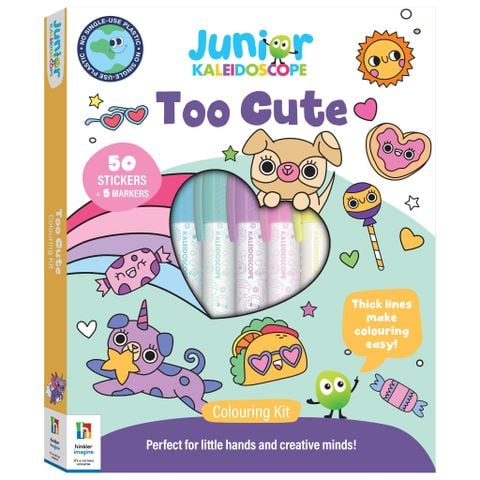 Jr Kaleidoscope Colouring Kit Too Cute