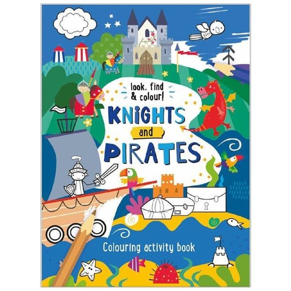 LOOK FIND & COLOUR KNIGHTS AND PIRATES_NPP 1224