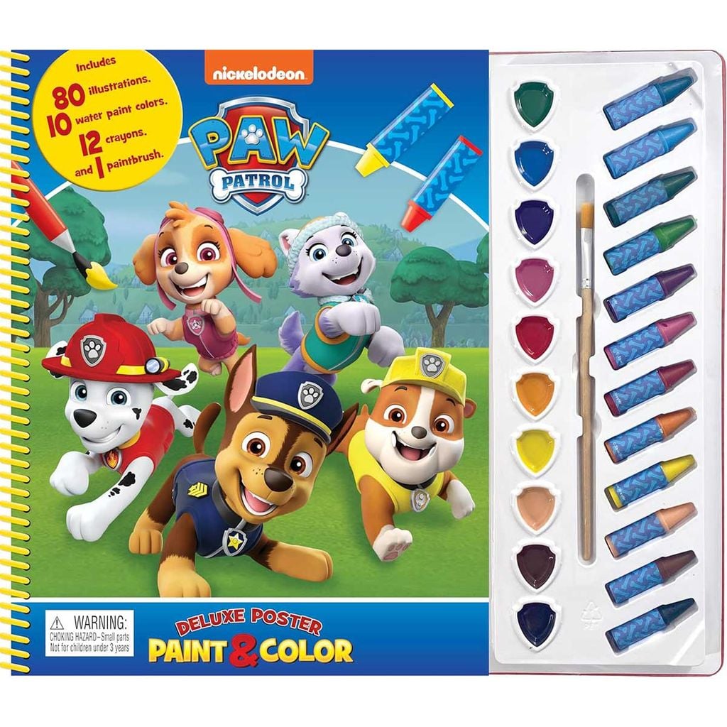 Paw Patrol Deluxe Poster Paint & Color