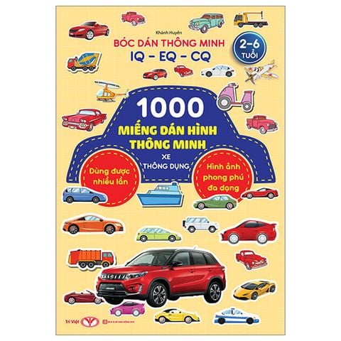 1000 MIẾNG DÁN HÌNH THÔNG MINH - XE THÔNG DỤNG