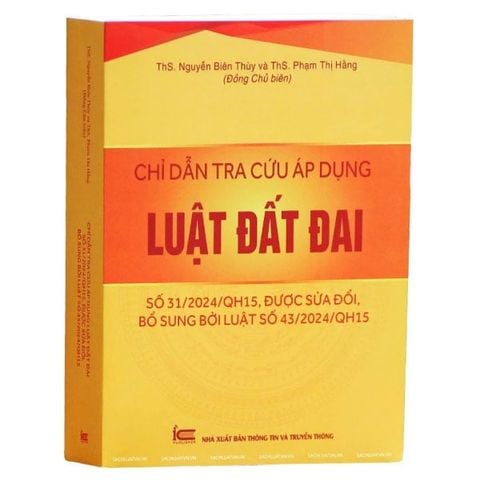CHỈ DẪN TRA CỨU ÁP DỤNG LUẬT ĐẤT ĐAI SỐ 31/2024/QH15 (SD, BS)…