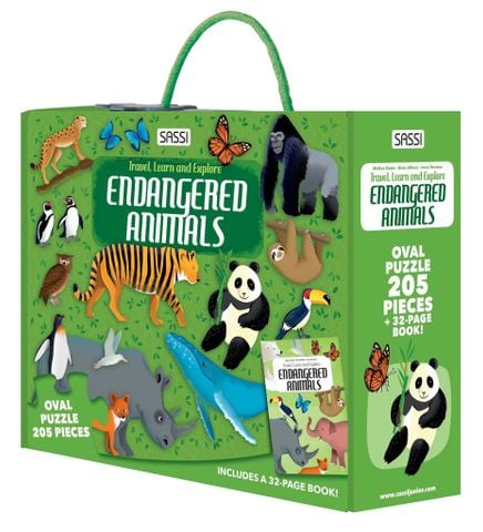 205 Pieces Puzzle: Endangered Animals