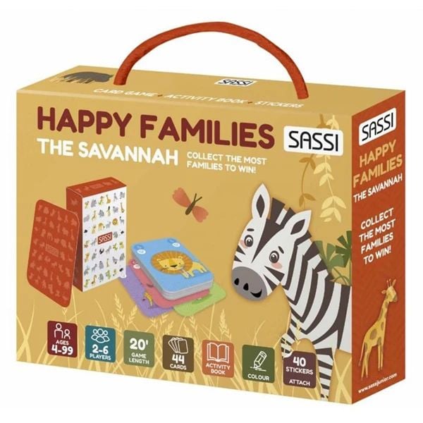 CARD GAMES - HAPPY FAMILIES: THE SAVANNAH_SASSI 0325