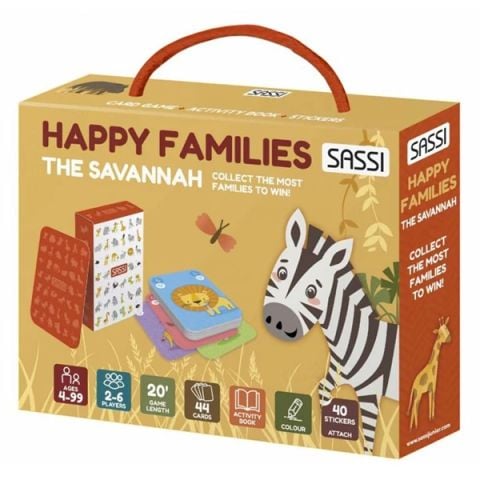 CARD GAMES - HAPPY FAMILIES: THE SAVANNAH_SASSI 0325