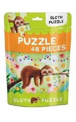 48 Piece Jigsaw Puzzle Bag: Sloth Puzzle