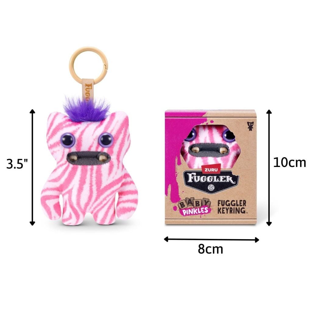 Đồ Chơi Sưu Tầm ZURU TOYS Fuggler Baby Pinkles Keyrings 3.5