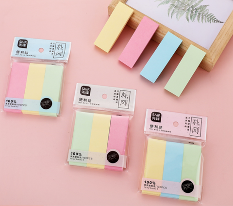 Giấy Note Chữ Nhật 3*3Cm 100 Tờ