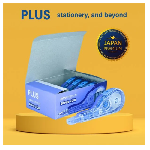 Bộ 5 Băng xóa V Plus Japan Premium 5mm x 12m
