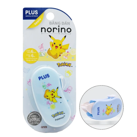 Băng Dán 2 Mặt Norino Bean Pokemon 6 mm x 6 m - Plus 120-V017