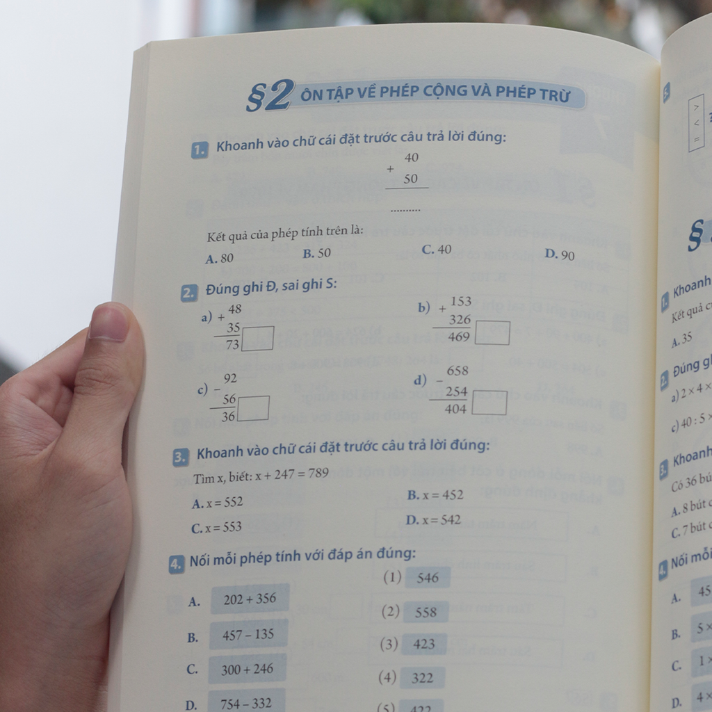 Bài Tập Trắc Nghiệm Và Đề Tự Kiểm Tra Toán Lớp 2