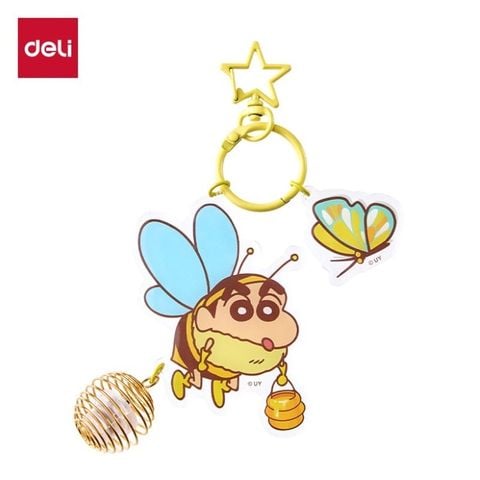 Móc Treo Hình Shin Đom Đóm Vàng LB615 (Túi 1) (0639-Deli)