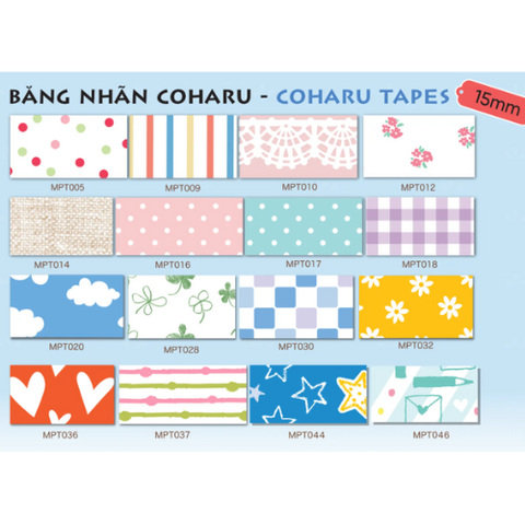 Băng In Nhãn Dán 15 mm x 4 m Coharu - King Jim MPT037