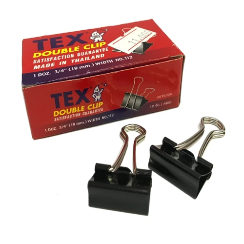 Kẹp Bướm Đen Tex 112 19Mm(12H/H)(0329-Nt)