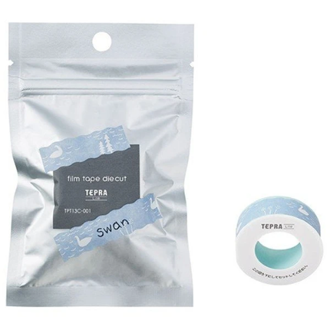 Băng In Nhãn Dán 13 mm x 4 m Tepra Lite - King Jim TPT13C-001 - Swan