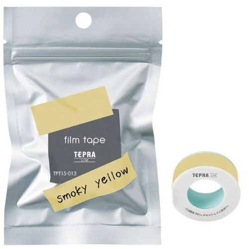 Băng In Nhãn Dán 15 mm x 4 m Tepra Lite - King Jim TPT15013 - Smoky Yellow