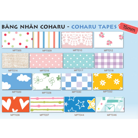 Băng In Nhãn Dán 15 mm x 4 m Coharu - King Jim MPT010