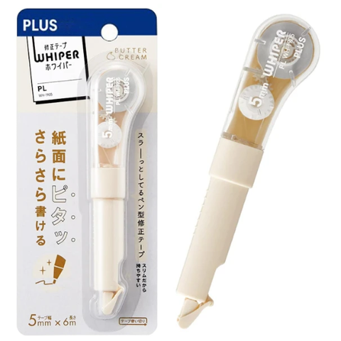 Xóa Kéo Dạng Bút Whiper WH-1905 - Plus 100-V021 - Màu Vàng Kem