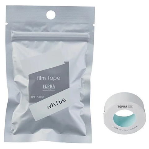 Băng In Nhãn Dán 15 mm x 4 m Tepra Lite - King Jim TPT15006 - White