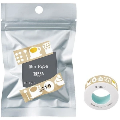 Băng In Nhãn Dán 15 mm x 4 m Tepra Lite - King Jim TPT15011 - Café