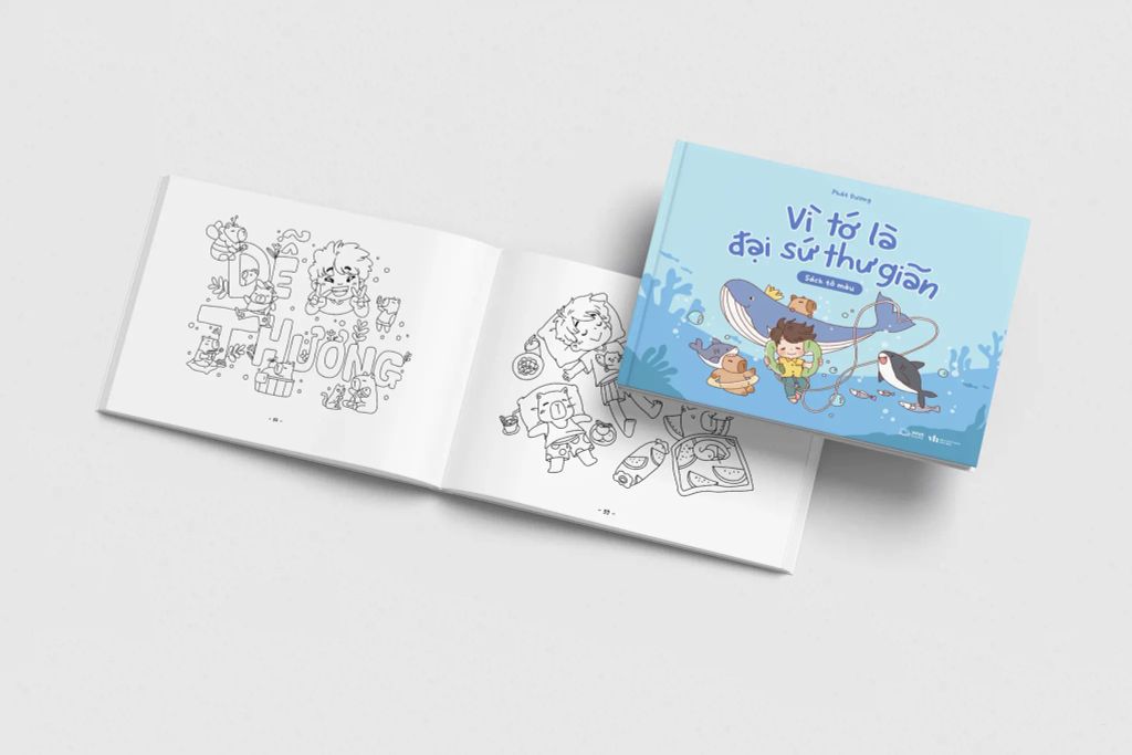 Vì Tớ Là Đại Sứ Thư Giãn (Sách tô màu)