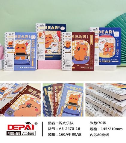 Sổ Lò Xo A5 160Tr A5-2470-16 Dp