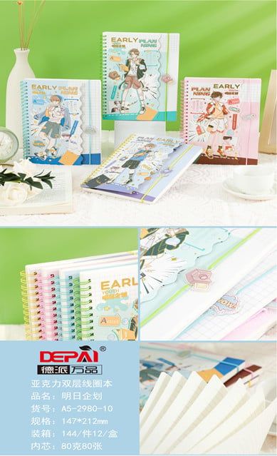 Sổ Lò Xo A5 160Tr A5-2980-7/10/12 Dp