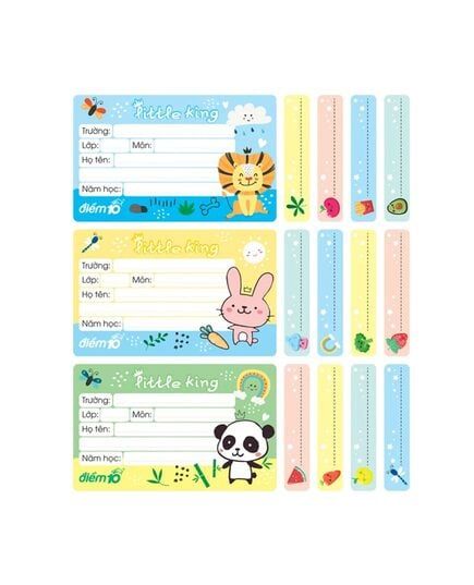 Nhãn Vở TP-NBL005 (3 Cái) Xấp 4