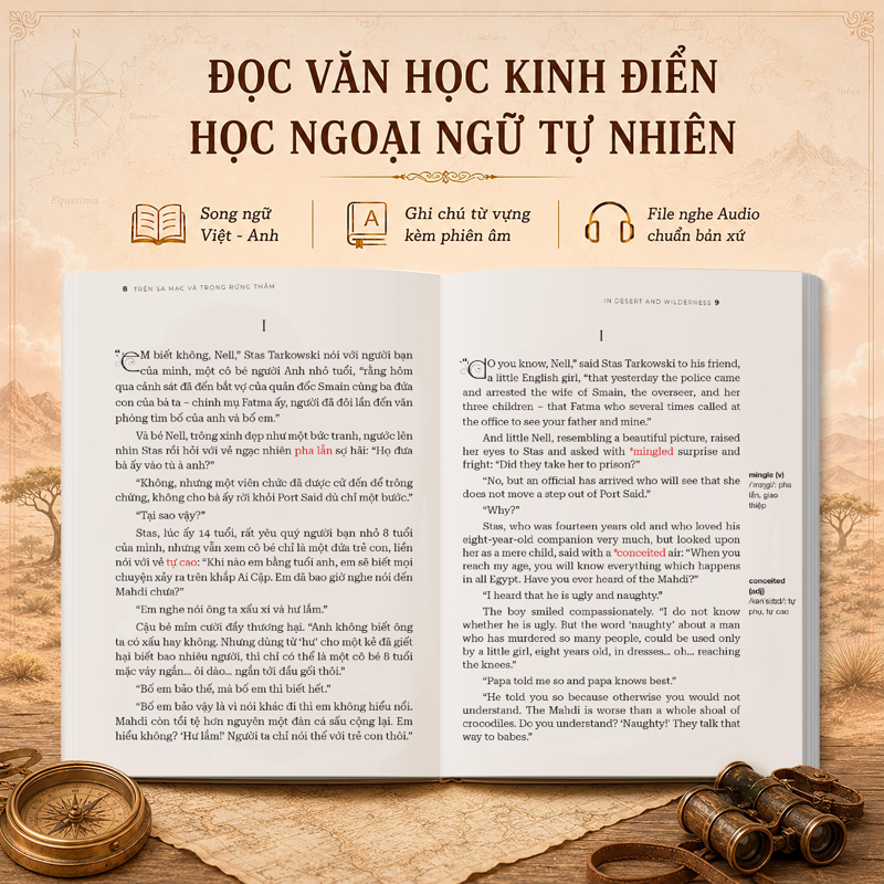 Trên Sa Mạc Và Trong Rừng Thẳm - In Desert And Wilderness (Song Ngữ)