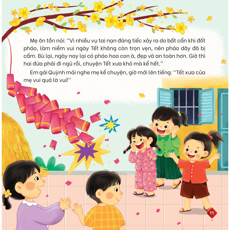 Đọc Sách Ngày Xuân Quây Quần Đón Tết - Pháo Hoa Đêm Giao Thừa