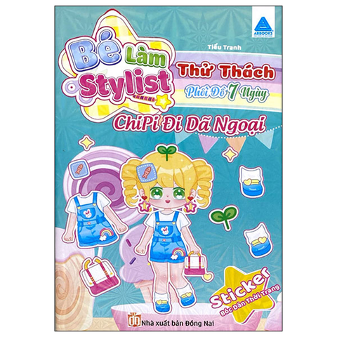 Bé Làm Stylist - Thử Thách Phối Đồ 7 Ngày - Chipi Đi Dã Ngoại - Sticker Bóc Dán Thử Thách