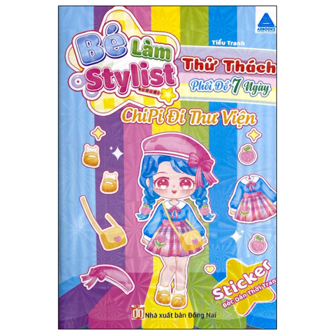 Bé Làm Stylist - Thử Thách Phối Đồ 7 Ngày - Chipi Đi Thư Viện - Sticker Bóc Dán Truyền Thống