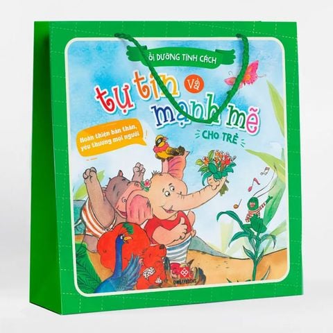 Bộ Túi Bồi Dưỡng Tính Cách Tự Tin Và Mạnh Mẽ Cho Trẻ - Hoàn Thiện Bản Thân, Yêu Thương Mọi Người (Bộ 4 cuốn)