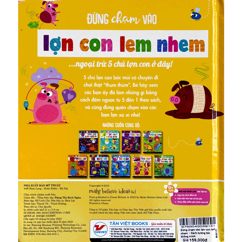 Sách Tương Tác Thông Minh - Đừng Chạm Vào - Lợn Con Lem Nhem