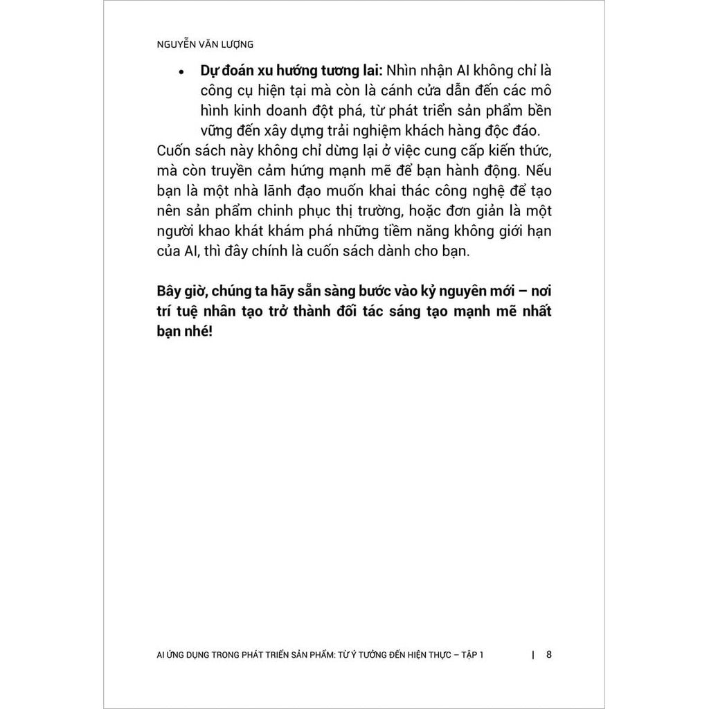 Trí Tuệ Nhân Tạo AI - Ứng Dụng Trong Phát Triển Sản Phẩm: Từ Ý Tưởng Đến Hiện Thực - Tập 1