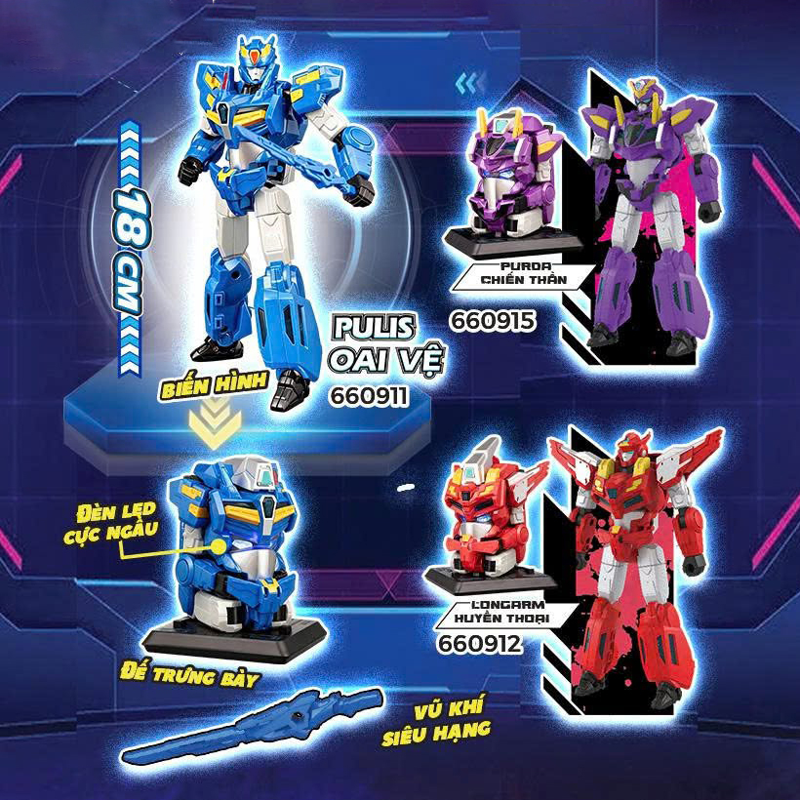 Glory Alliance Robot Biến Hình Pulis Oai Vệ - Có Đèn 660911