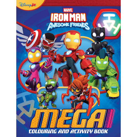 Iron Man And His Awesome Friends - Mega Colouring Book