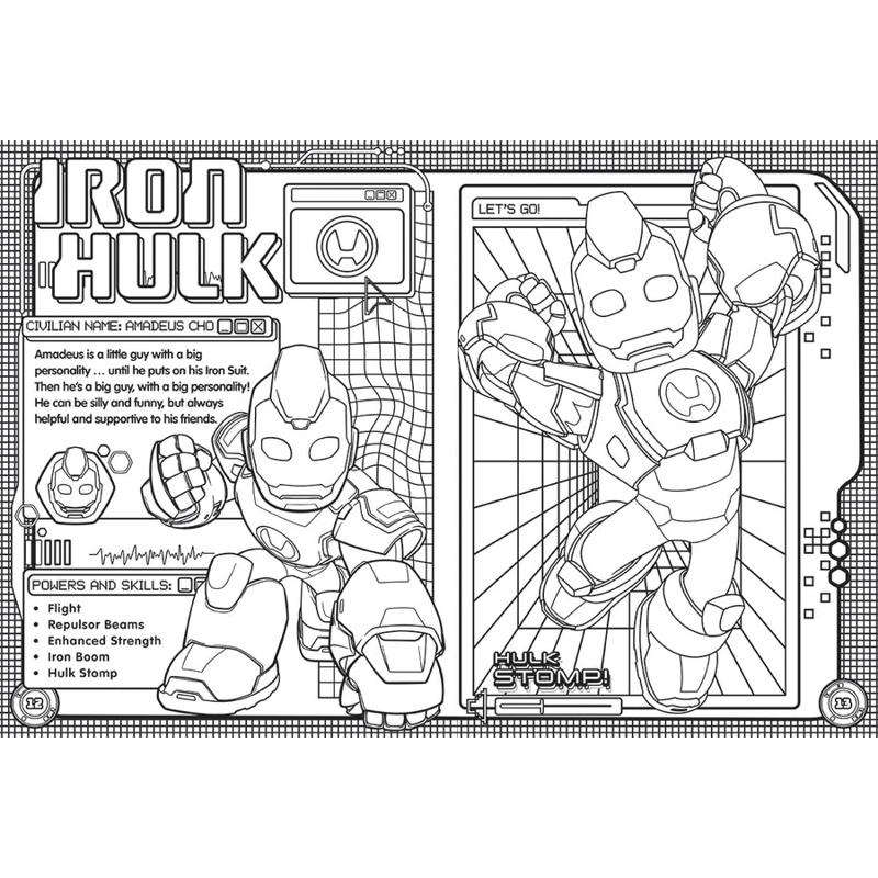 Iron Man And His Awesome Friends - Mega Colouring Book