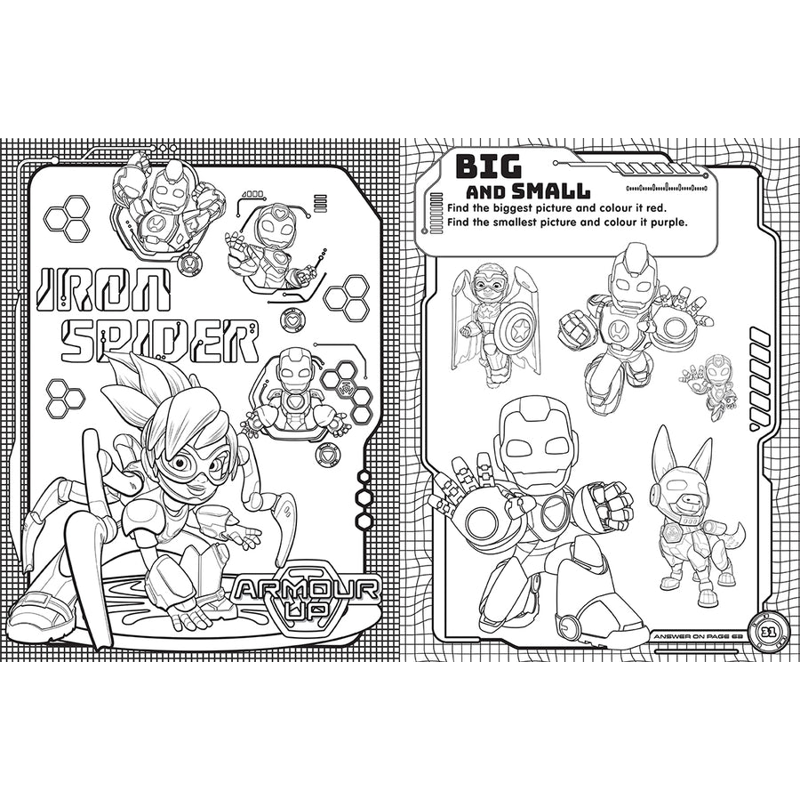 Iron Man And His Awesome Friends - Mega Colouring Book