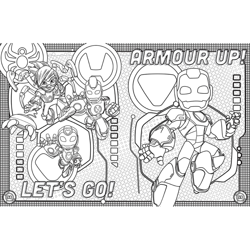 Iron Man And His Awesome Friends - Mega Colouring Book