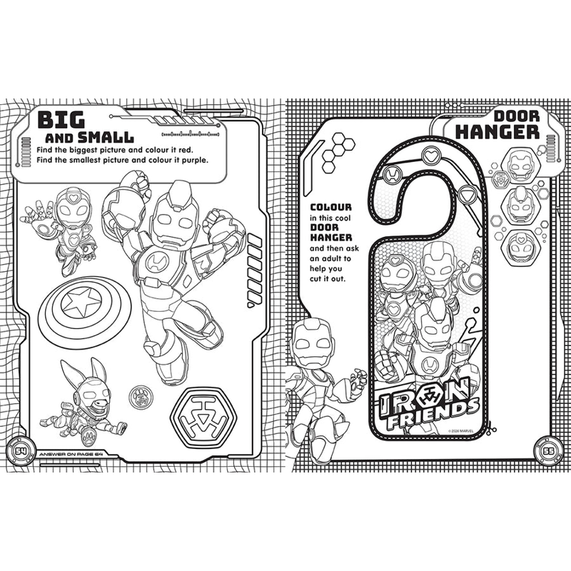 Iron Man And His Awesome Friends - Mega Colouring Book