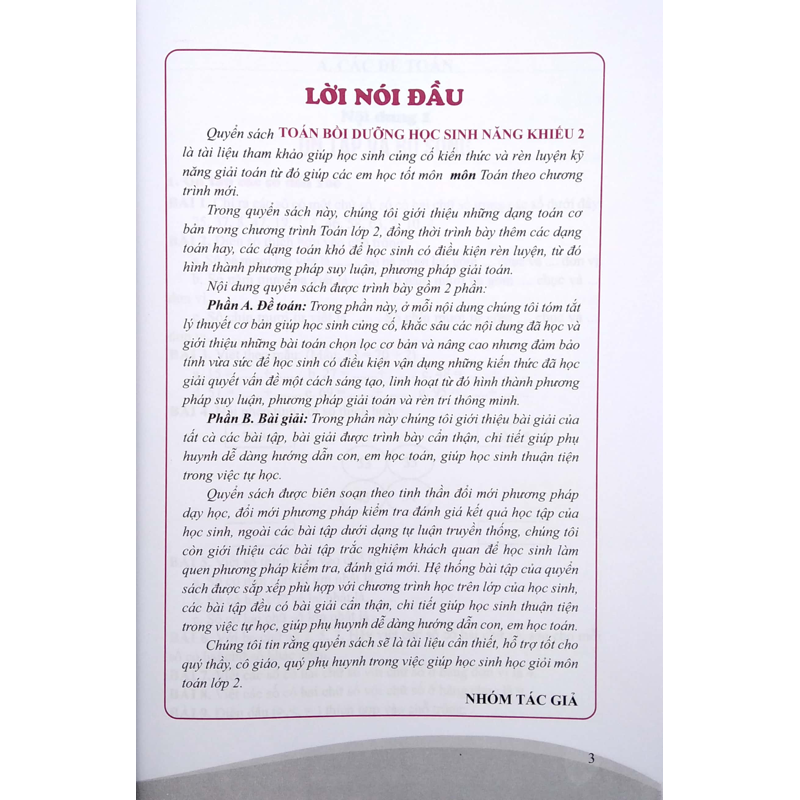 Toán Bồi Dưỡng Học Sinh Năng Khiếu Lớp 2 (Chương Trình Mới)