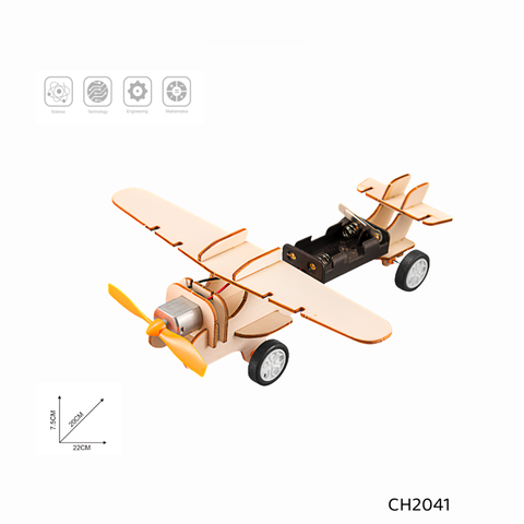 Chuang Huang Bộ Lắp Ráp Máy Bay Cánh Quạt Đơn Bằng Gỗ Ch2041