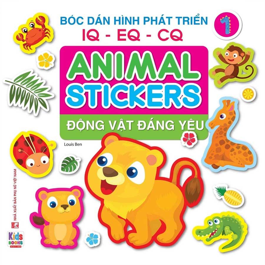 Animal Stickers - Bóc Dán Hình Phát Triển IQ-EQ-CQ - Động Vật Đáng Yêu 1