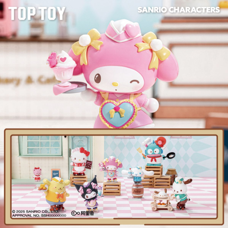 Top Toy - Mô Hình Sanrio Characters Rollers Skating Restaurant Figures (Giao mẫu ngẫu nhiên)