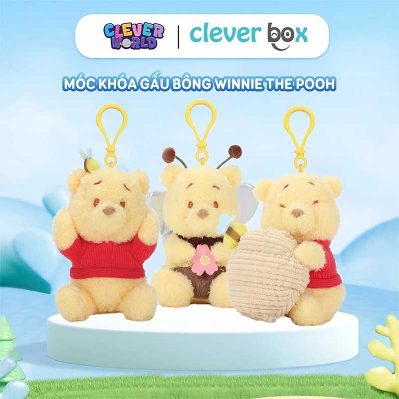 Aoger Móc Khóa Gấu Pooh Ghiền Mật Ong 12cm AG2402104
