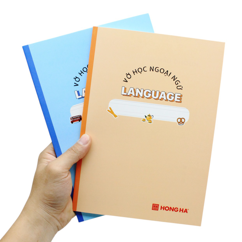 Hồng Hà - Vở Học Ngoại Ngữ Study Languge B5 80Tr 70Gsm KNNN-1464 (Giao mẫu ngẫu nhiên)